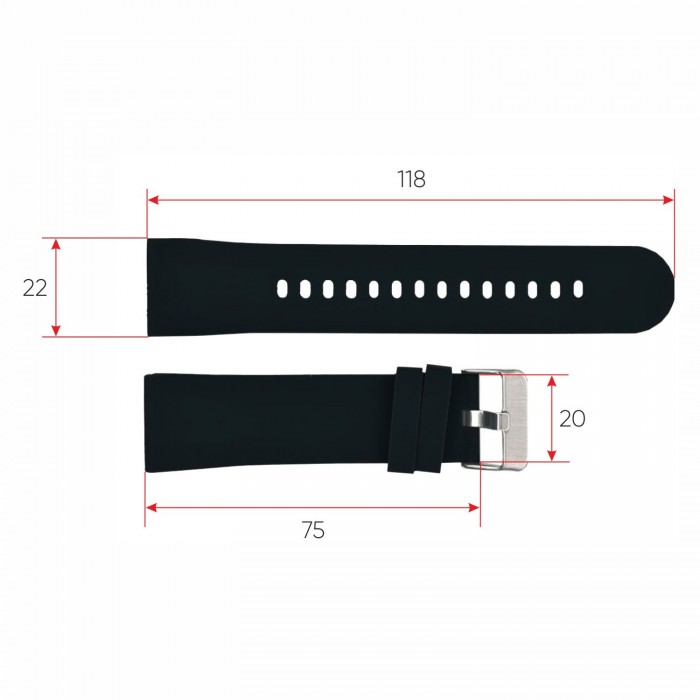 Ремінець для смарт годинника Modfit Business Black