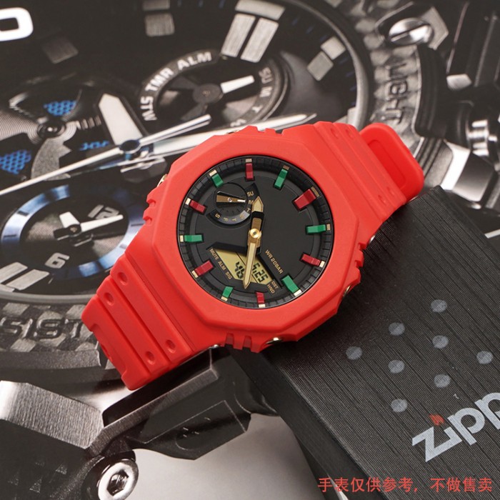 Ремінець + безель (рант) для Casio G-Shock GA-2100 Red SI