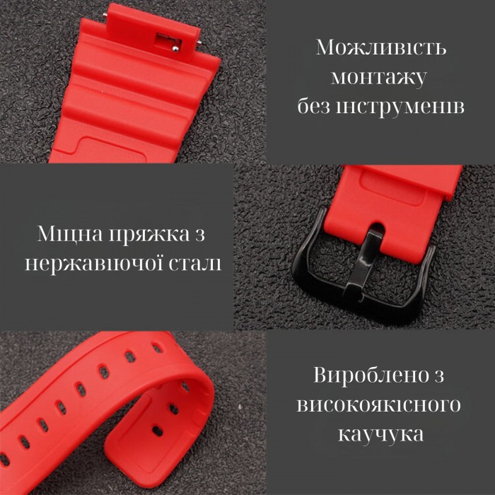 Ремінець + безель (рант) для Casio G-Shock GA-2100 Black GD