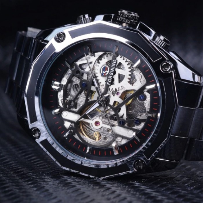 Forsining 8130 Black-Silver