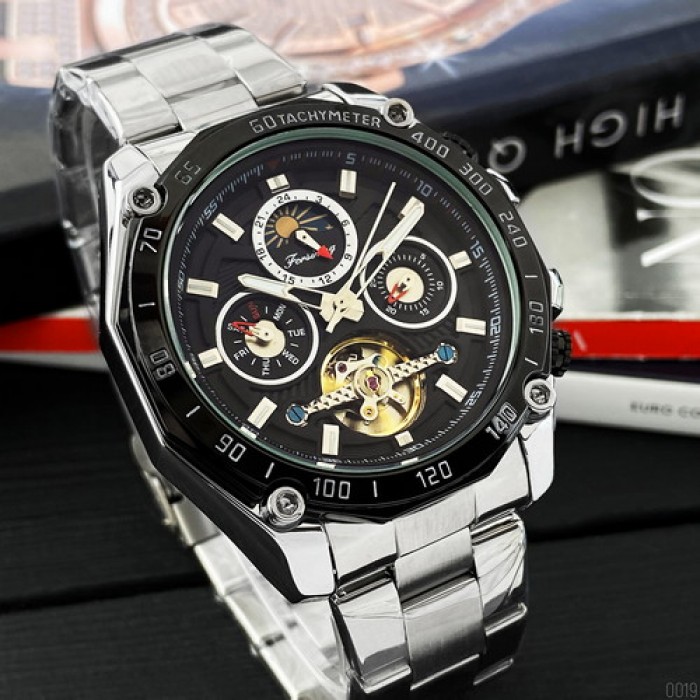 Forsining 6913 Silver-Black