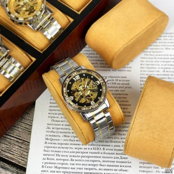 Forsining 8209 Silvr-Gold-Black