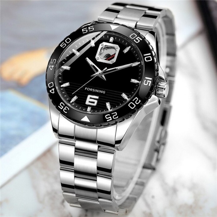 Forsining 8200 Silver-Black