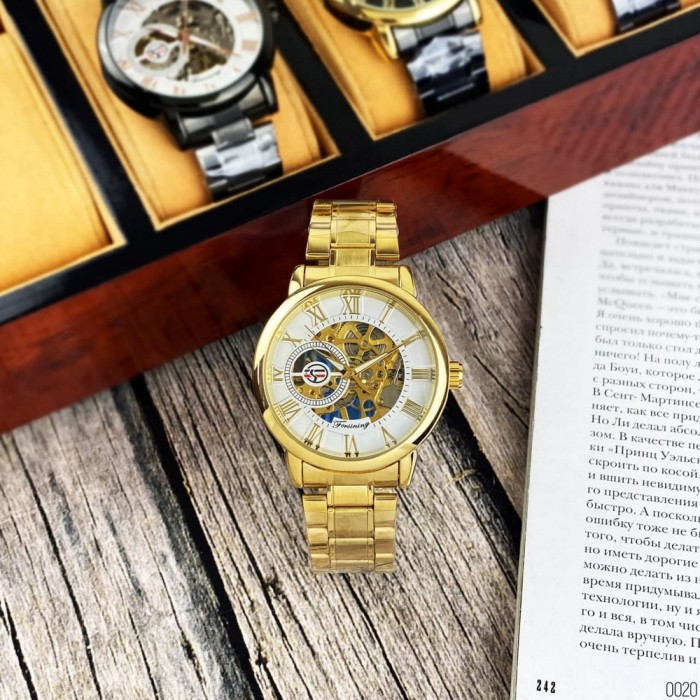 Forsining 8099 Gold-White