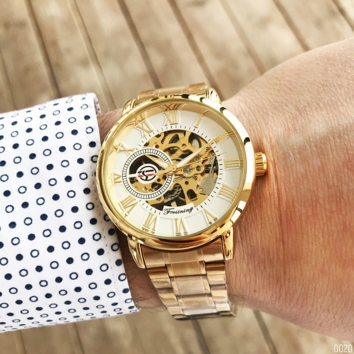 Forsining 8099 Gold-White