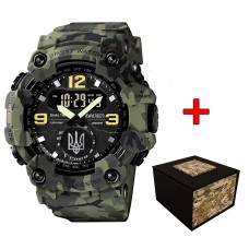 Awarder 004 Тризуб срібло Camo Green
