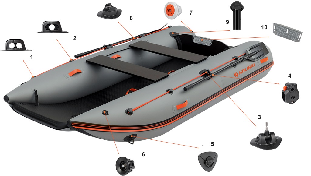 Фурнитура катамарана Kolibri Sea Cat (КМ-340СМ)