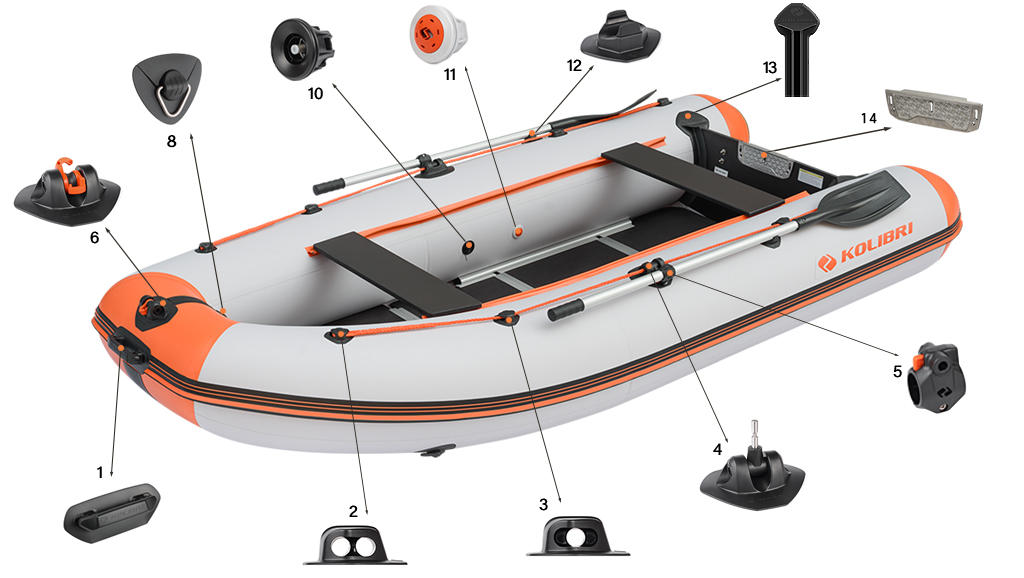 Фурнітура човна Колибрі Sea Line KM-330DSL