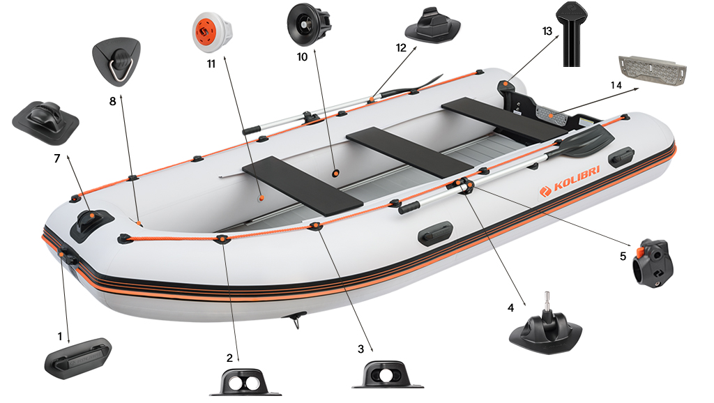 Фурнітура човна Колібрі Sea Line KM-400DSL