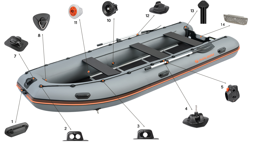 Фурнитура лодки Колибри Sea Line KM-450DSL