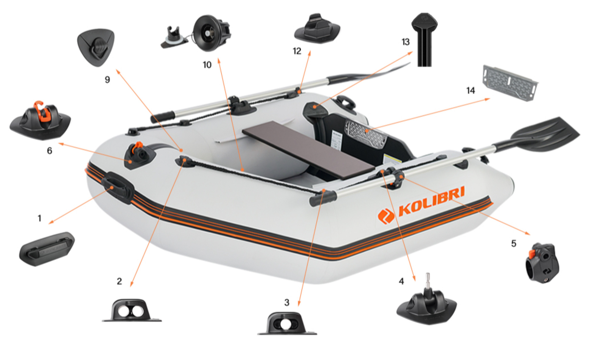 Фурнитура лодки Kolibri КМ-200