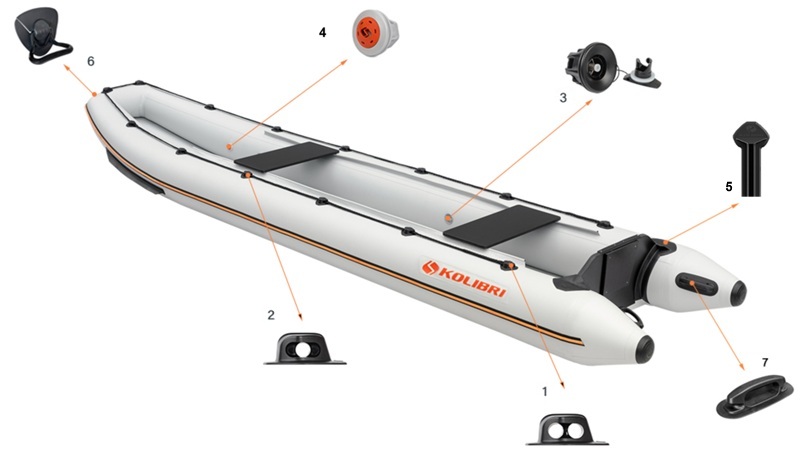 Фурнитура каноэ Kolibri KM-330C